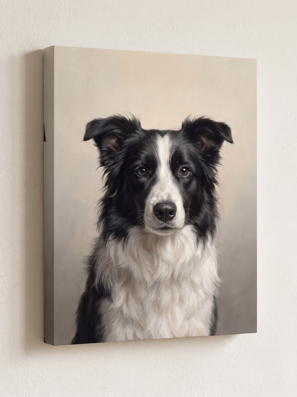 The Forever Light portrait printed on a gallery-wrapped canvas, hanging on a wall