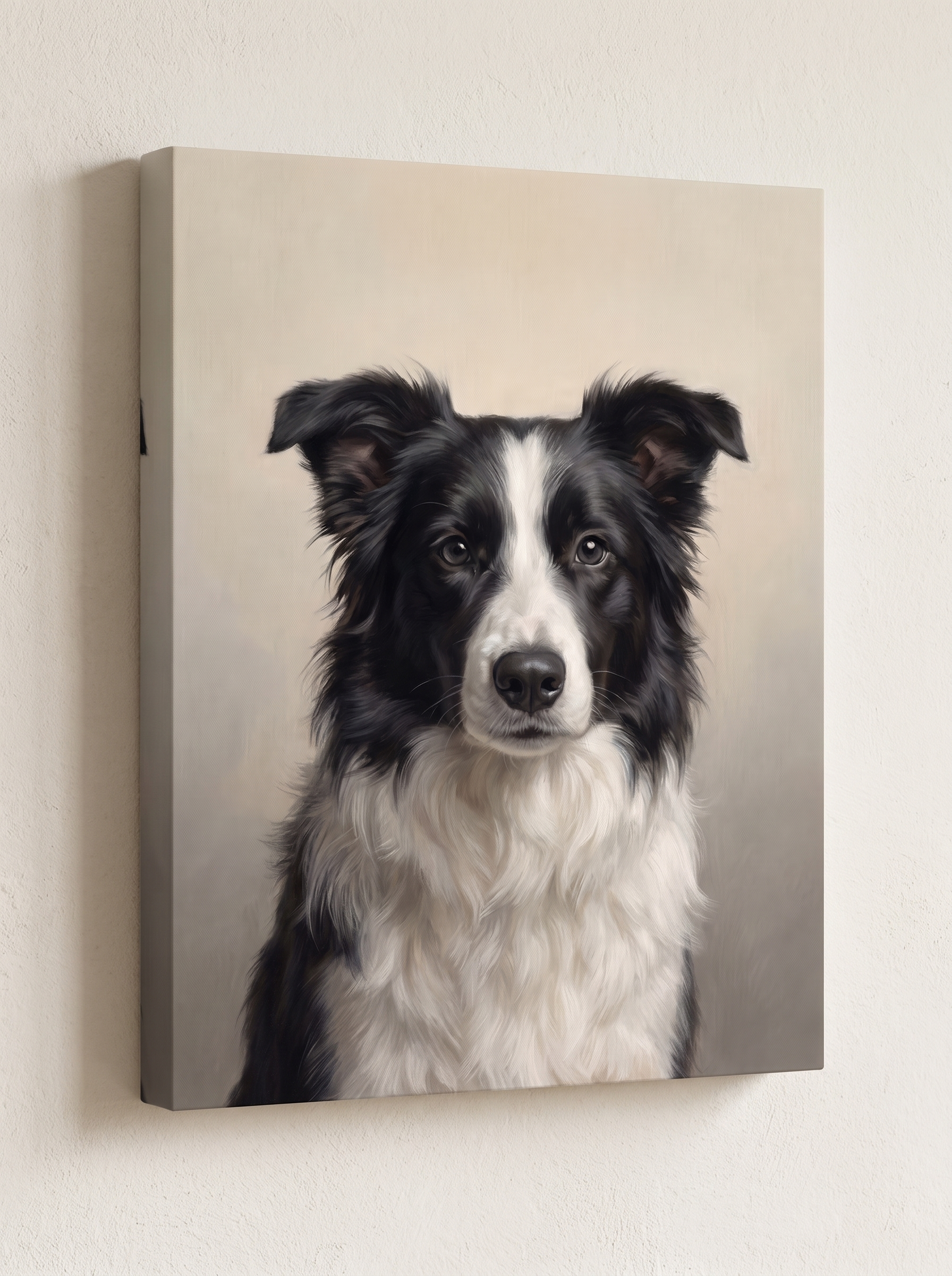 The Forever Light portrait printed on a gallery-wrapped canvas, hanging on a wall